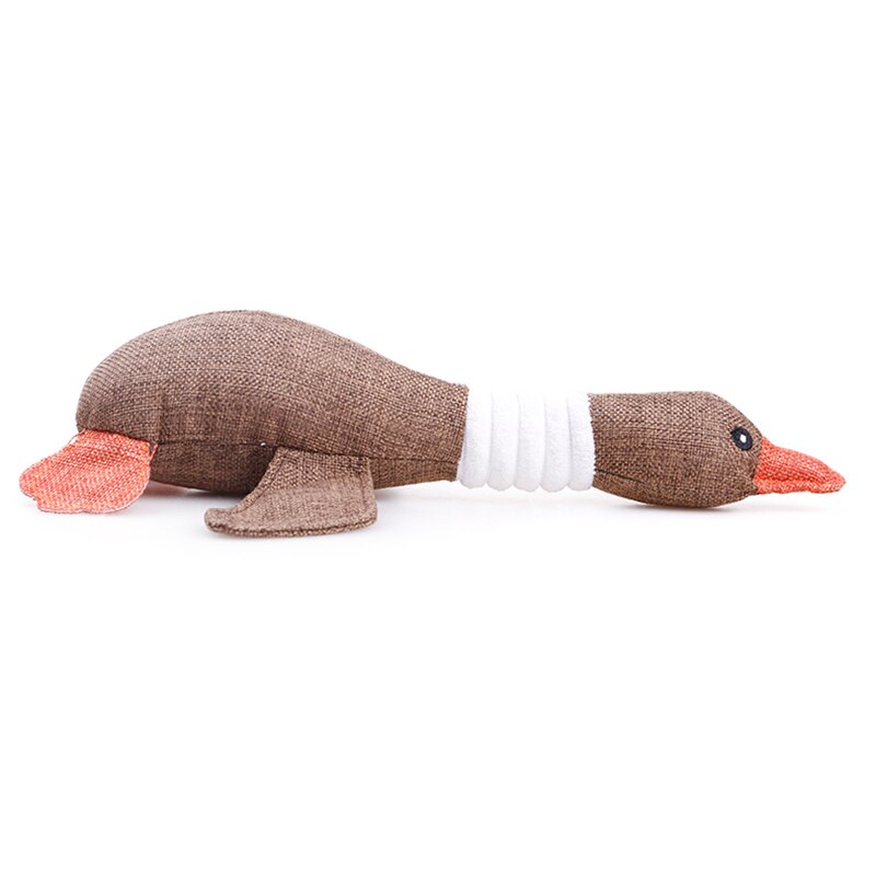 YUDODO Cartoon Wild Goose Plush Dog Toys Resistance To Bite Squeaky Sound Pet Toy For Cleaning Teeth Puppy Dogs Chew Supplies